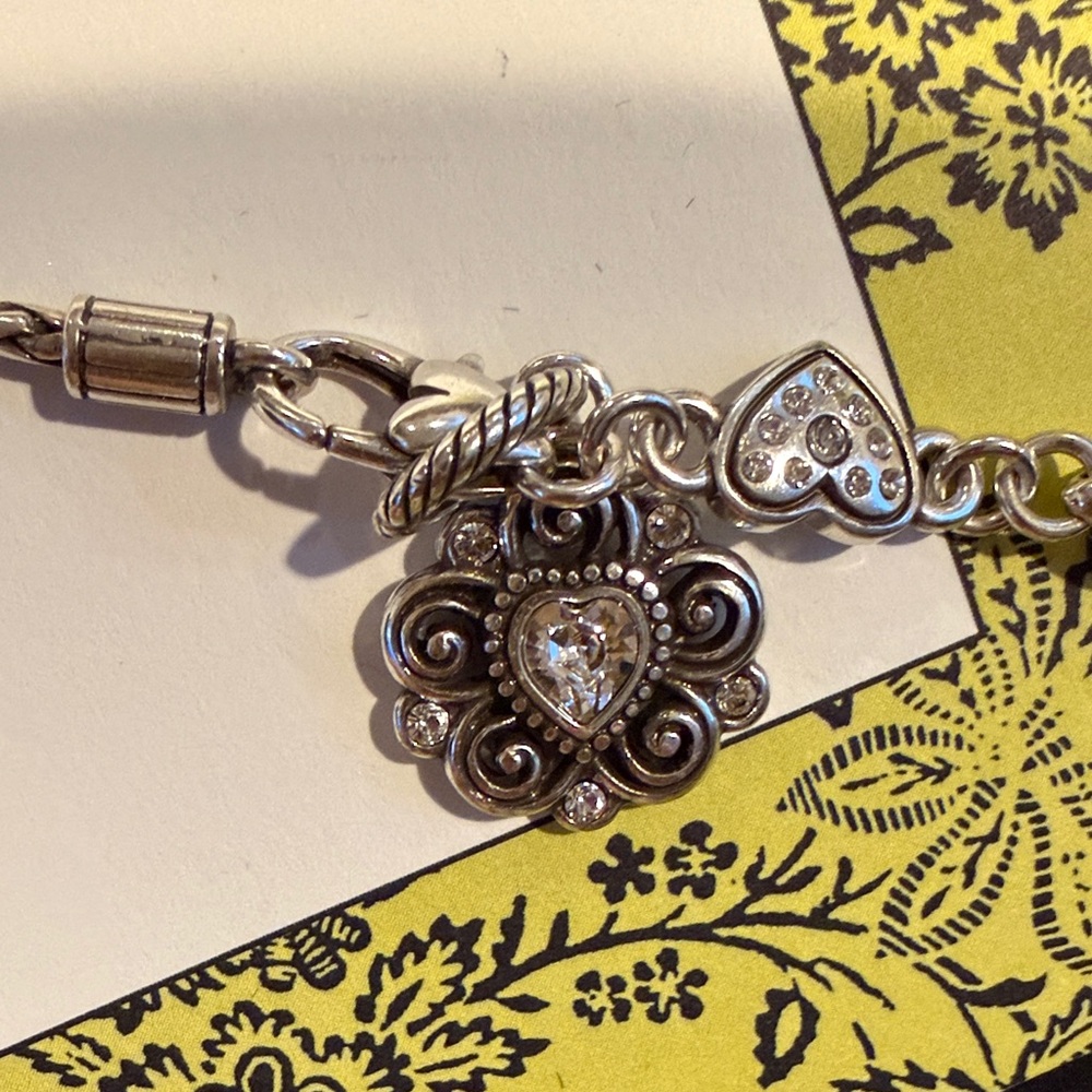 Brighton Silver Heart Charm Bracelet - Picture 3 of 3